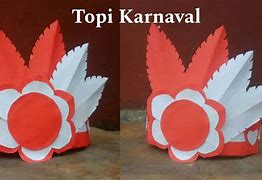 Topi Merah Putih Terbuat Dari Kertas Karton